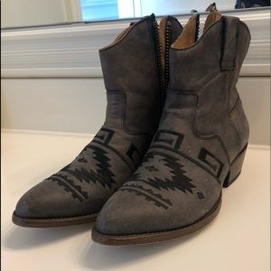 Ankle cut cowboy boots